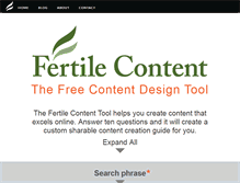 Tablet Screenshot of fertilecontent.com